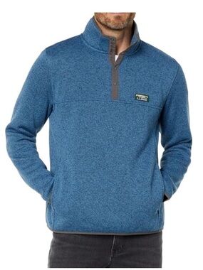 L.L. Bean Men’s Sweater Fleece Quarter Snap Pullover